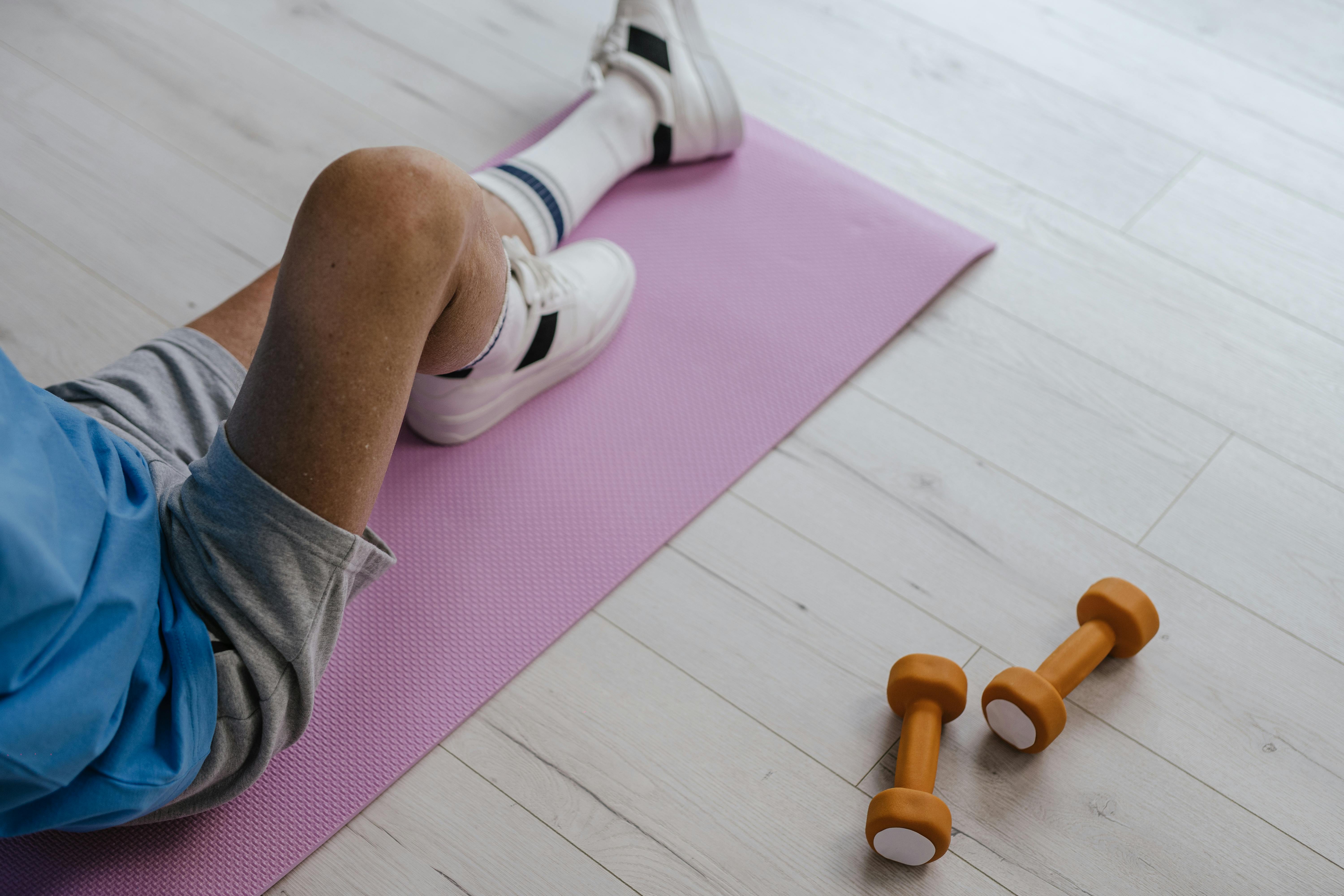 Heel slide range of motion exercise for stroke patients